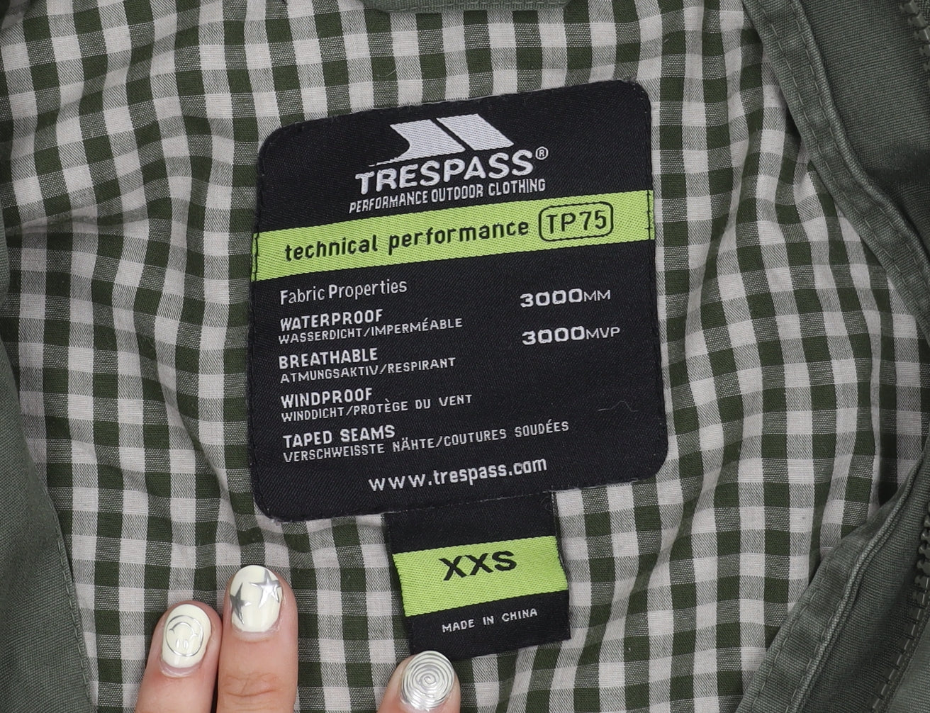 Trespass Women's Green 3-in-1 Jacket Size 2XS Waterproof