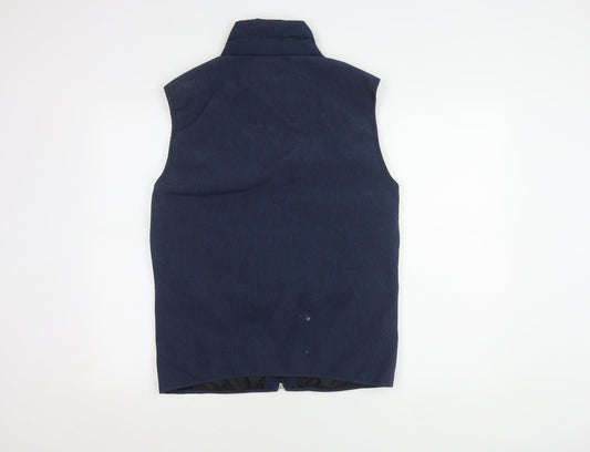 Hollister Women’s Blue Puffer Waistcoat M
