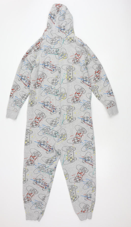 Next Boys Grey PlayStation One Piece Long Sleeve