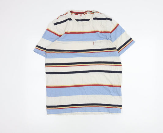 Levi's Men's Multicoloured Striped T-Shirt M