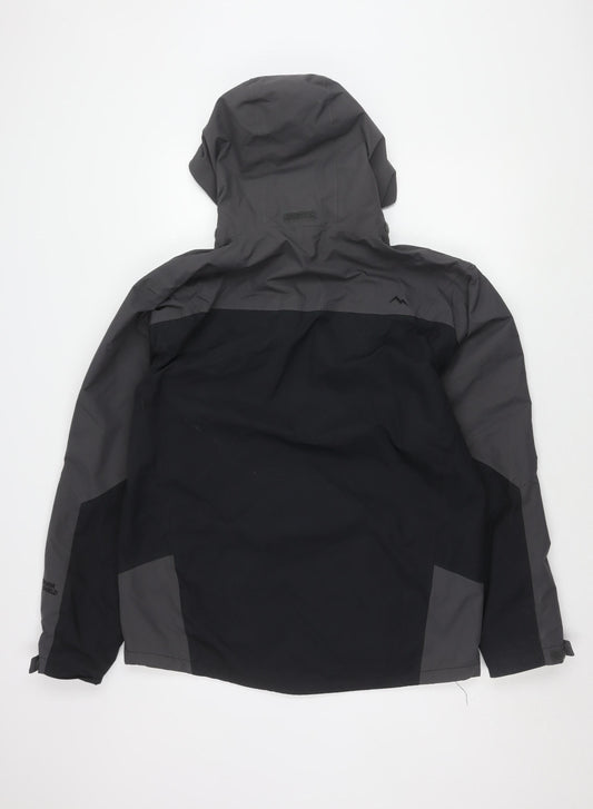 Peter Storm Men's Black Rain Coat, Size S, Waterproof Hooded