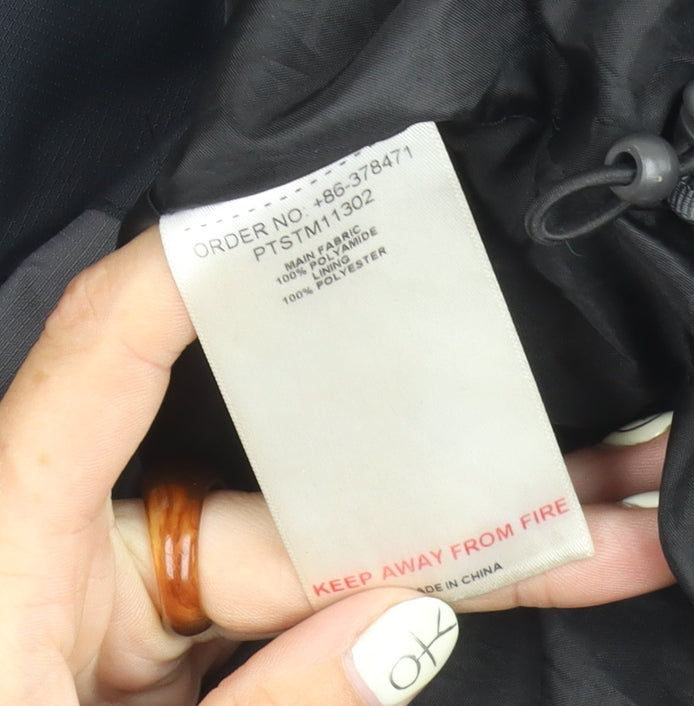 Peter Storm Men's Black Rain Coat, Size S, Waterproof Hooded