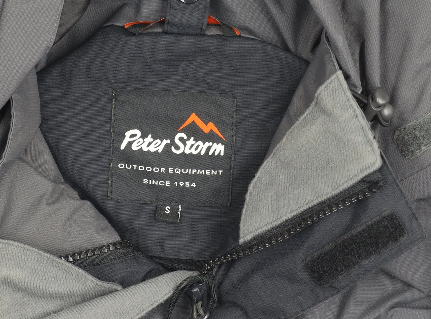 Peter Storm Men's Black Rain Coat, Size S, Waterproof Hooded