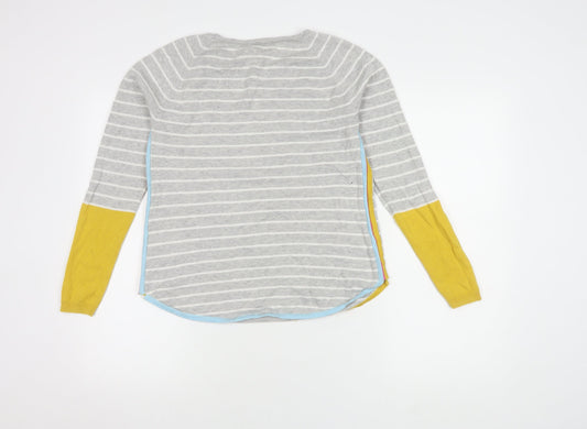 White Stuff Women's Multicoloured Pullover Jumper Size 10