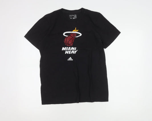 Mens UK Size S adidas Black Cotton T-Shirt
