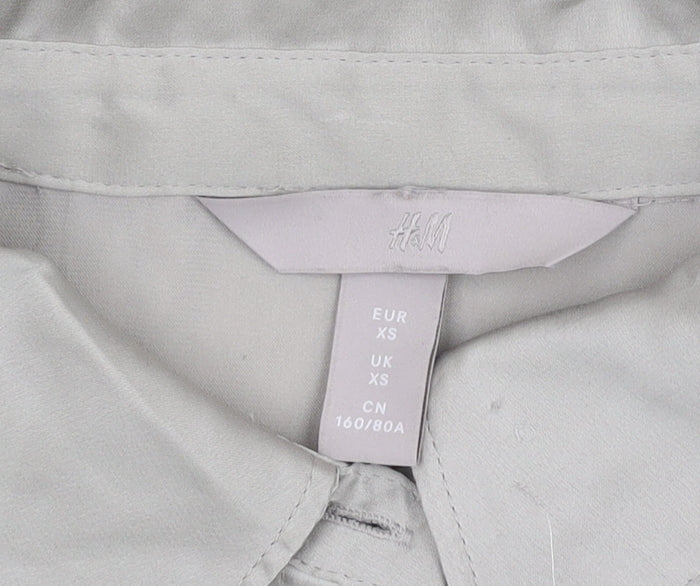 H&M Women's Grey XS Button-Up Shirt