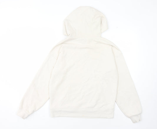 FILA Unisex Ivory Pullover Hoodie Size S - Comfy Casual Wear