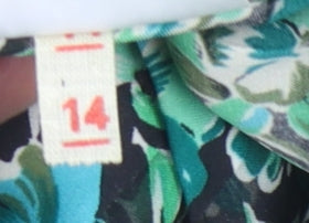 Lakeland Women's Green Floral Blouse Size 14