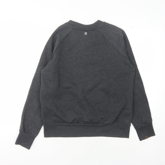 Womens UK S Regular Sweaty Betty Grey Pullover Sweatshirt