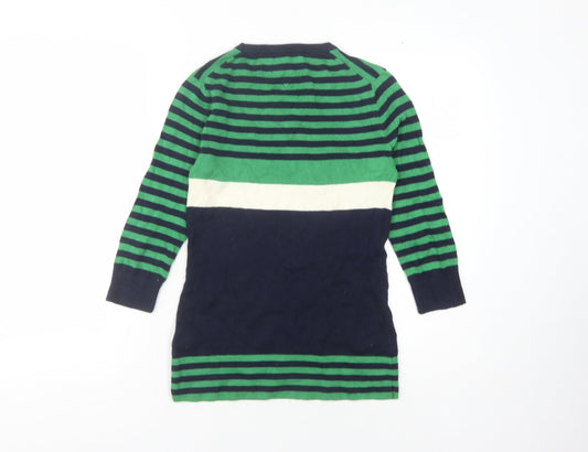 Tommy Hilfiger Women's Multicoloured Striped Pullover Jumper S