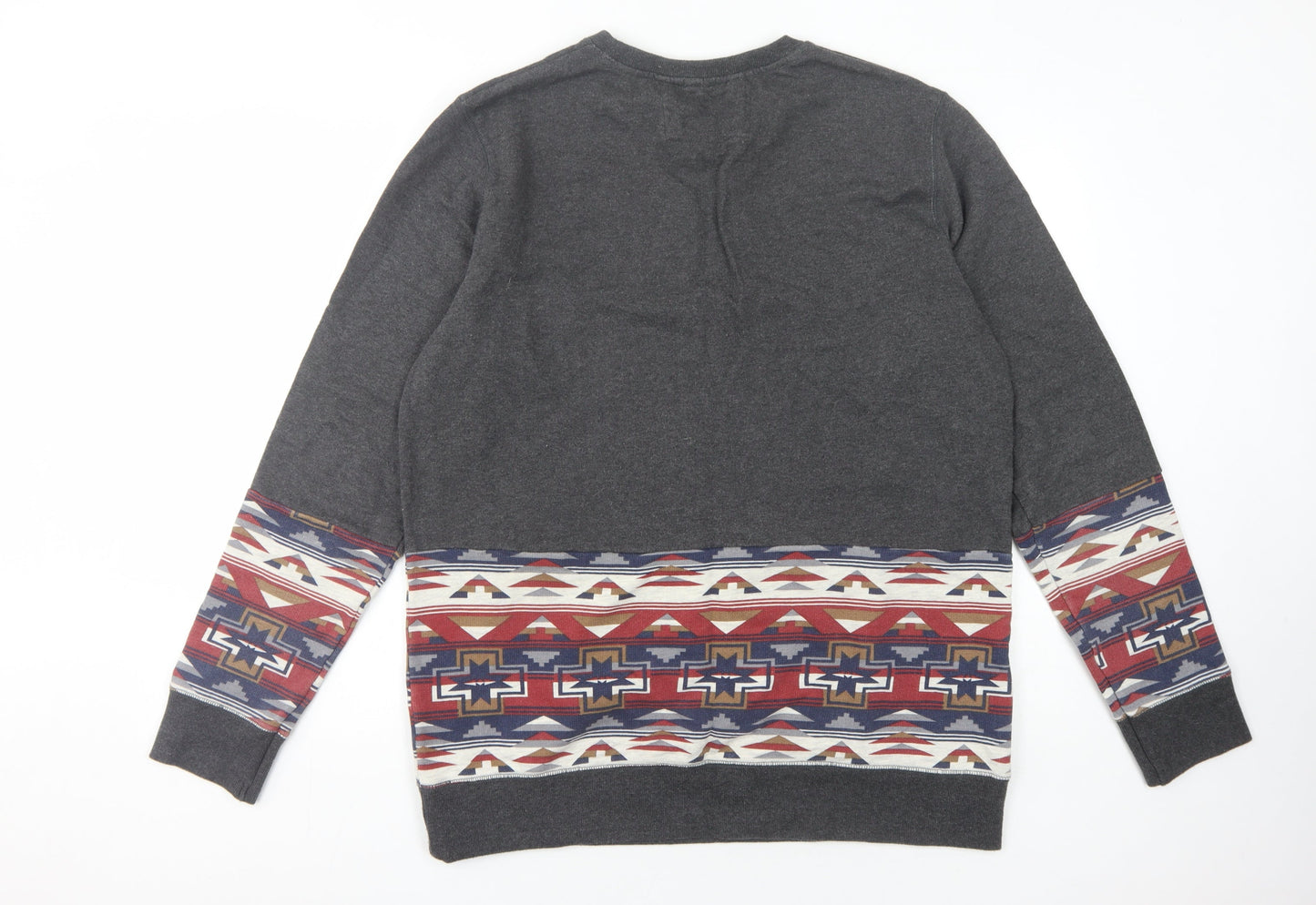 O'Neill Men's Grey Geometric Pullover Sweatshirt XL
