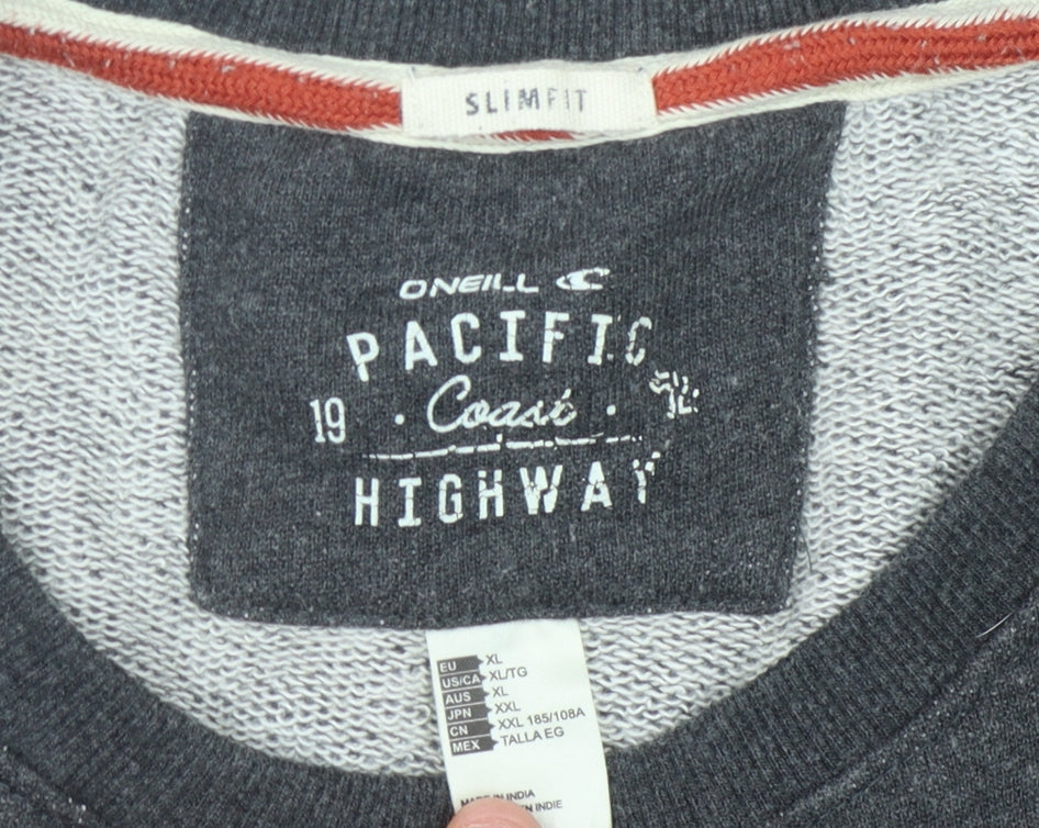 O'Neill Men's Grey Geometric Pullover Sweatshirt XL