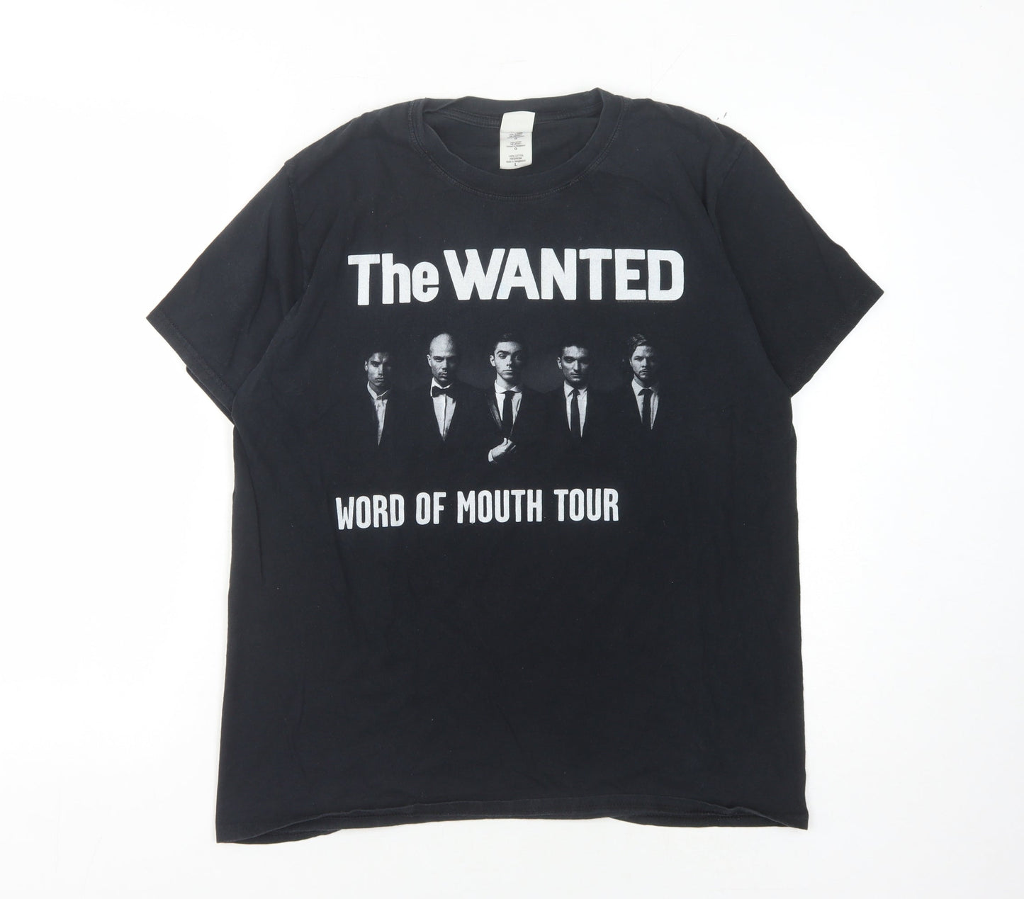 The Wanted Black Tour T-Shirt Unisex Adults L