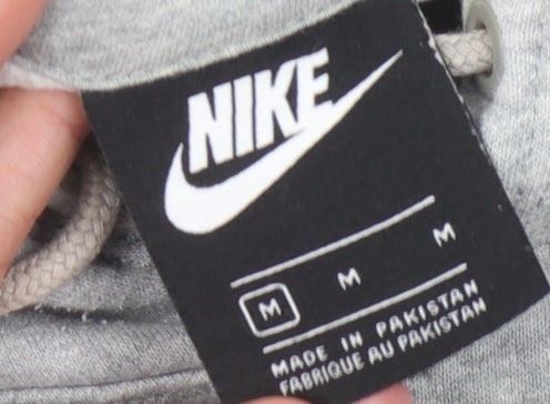 Nike Men's Grey Pullover Hoodie - Size M