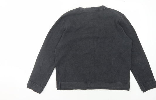 Hugo Boss Men's Black M Cotton Pullover Jumper