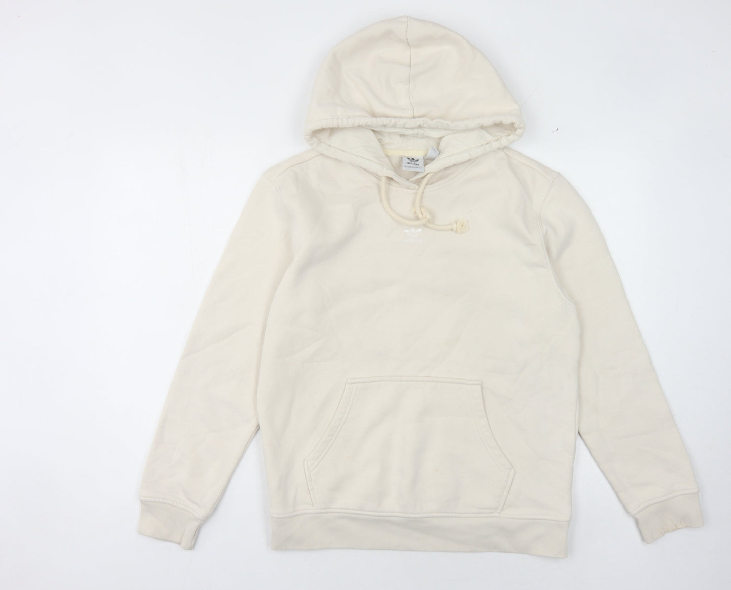 Adidas Unisex Ivory Pullover Hoodie Small