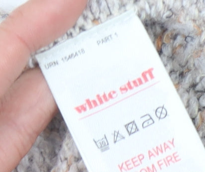 White Stuff Women's Beige Polka Dot Pullover Jumper Size 10