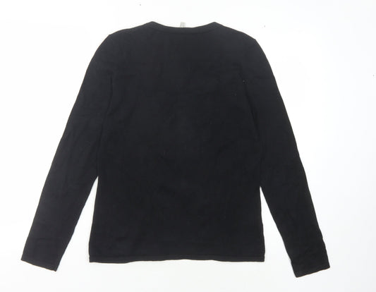 Womens UK 14 Laura Ashley Black Cardigan
