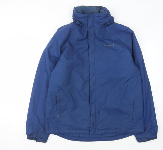 Peter Storm Men's Blue Hooded Jacket Size L