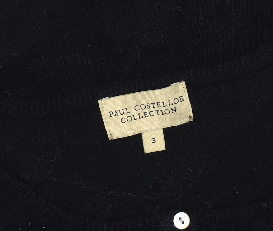 Paul Costelloe Women's Black Cardigan Size L
