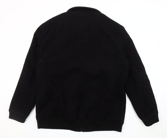 Greenwoods Men's Black XL Casual Zip Jacket