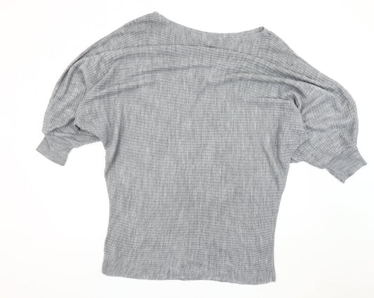 Friends Like These Grey Women's Jumper UK 14 Boat Neck