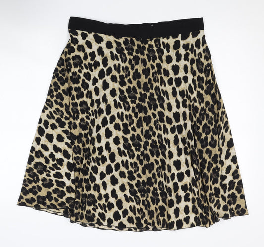Zara Women’s Animal Print Skirt - Multicoloured UK 12