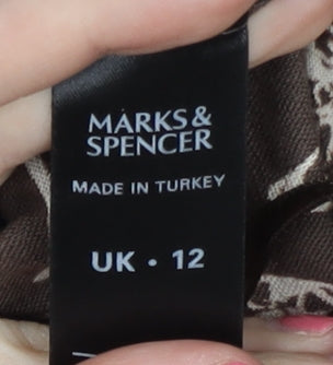 Marks and Spencer Women's Brown Slip Dress UK 12