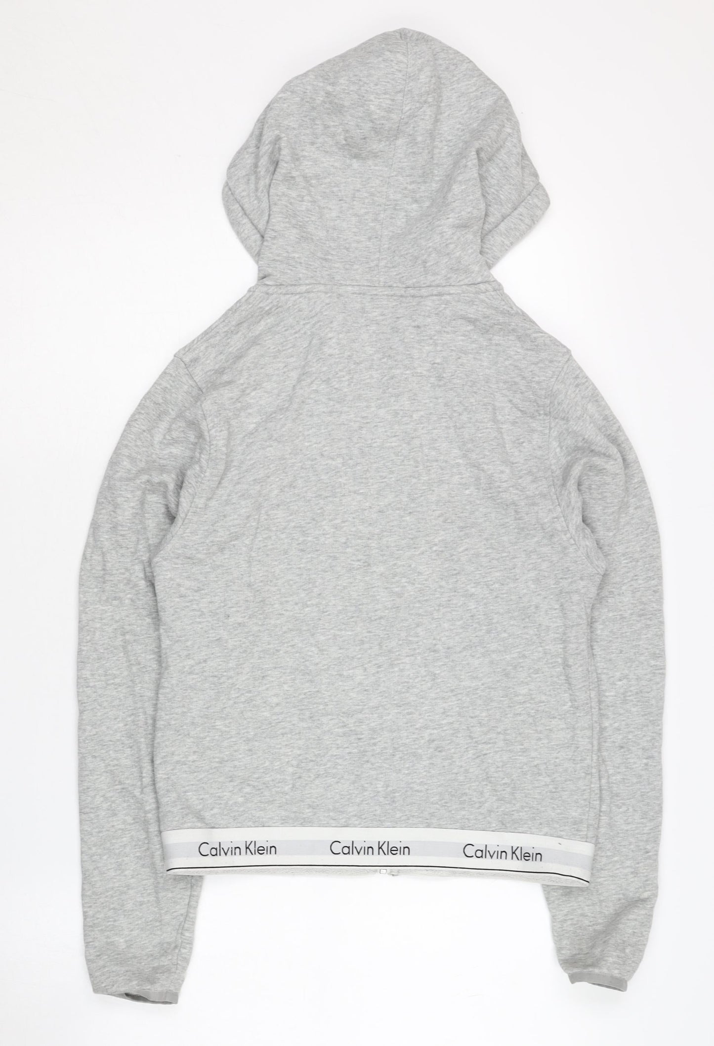 Calvin Klein Women's Grey Full Zip Hoodie Size S