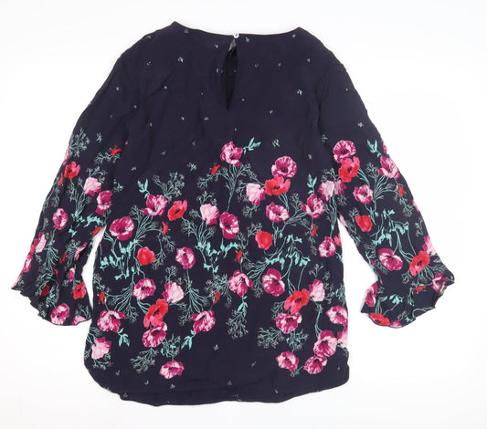 Womens UK Size 10 Laura Ashley Multicoloured Viscose Blouse