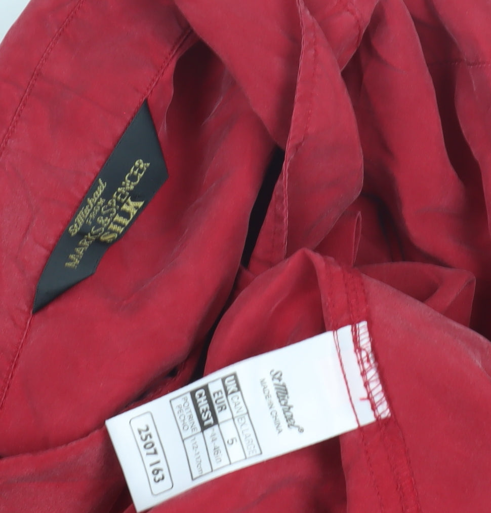 Marks and Spencer Men's Red Dress Shirt 5XL