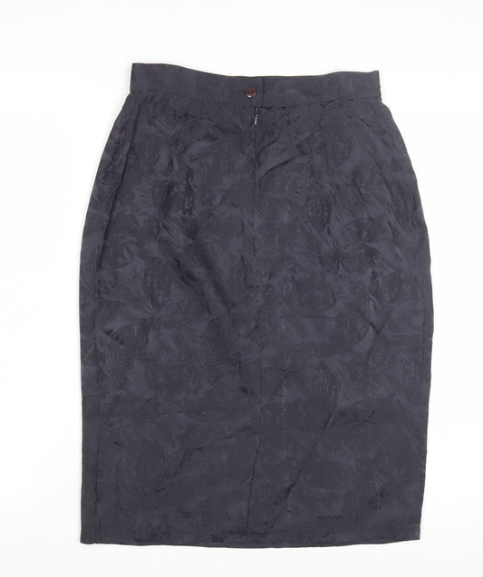 St Michael Women's Black Size 12 Pencil Skirt