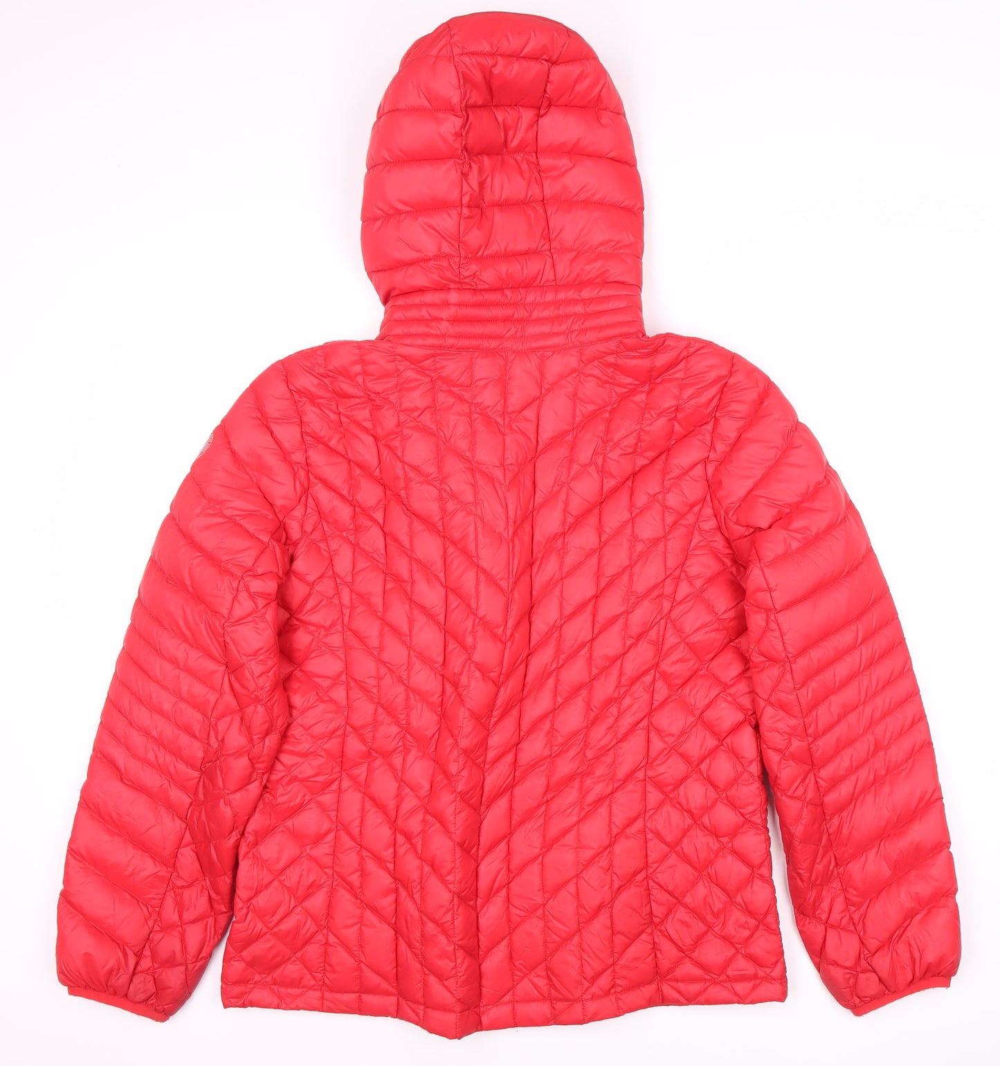 DKNY Women's Red Puffer Jacket, Size L