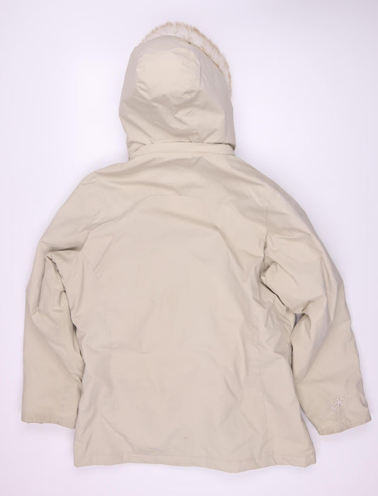 Dare 2b Women's Beige Hooded Parka Jacket Size 18