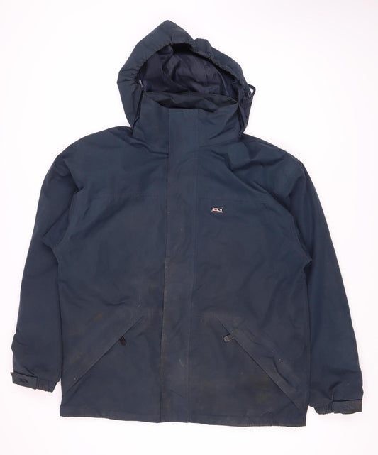 Trespass Men's Navy Parka Jacket, M, Waterproof & Windproof