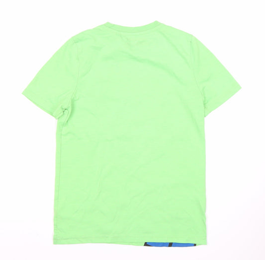 Minecraft Boys Green Graphic T-Shirt, 9-10 Years, Casual Wear