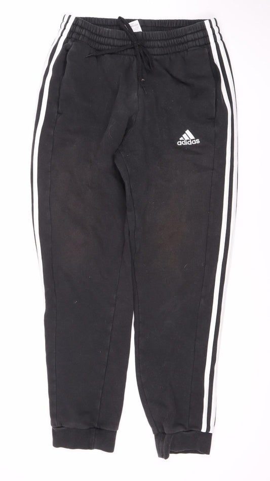 Adidas Men's Black Joggers - Medium, Sports Fleece