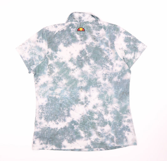 Ellesse Women's Blue Polo Shirt, Size 14, Lightweight Zip