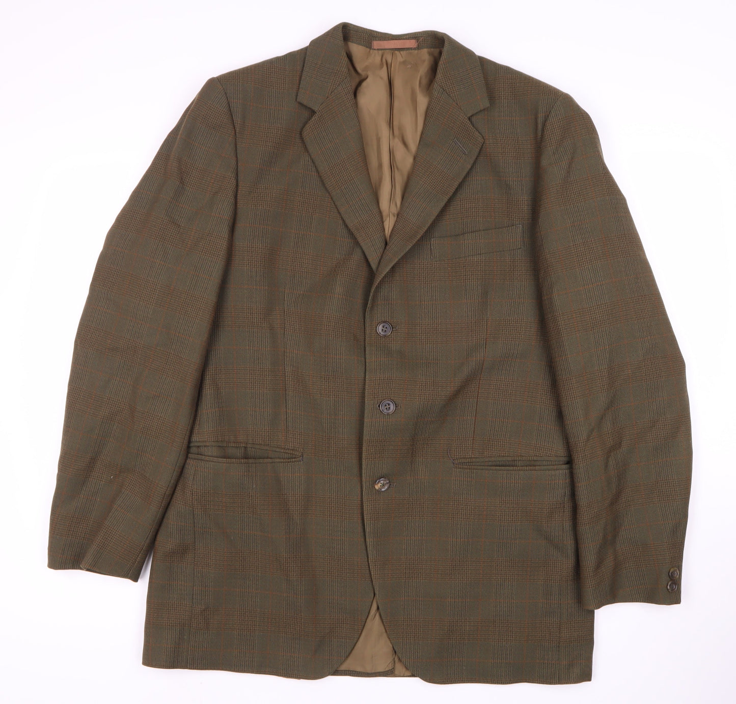 Dunn & Co. Men's Brown Plaid Blazer, Size 41R