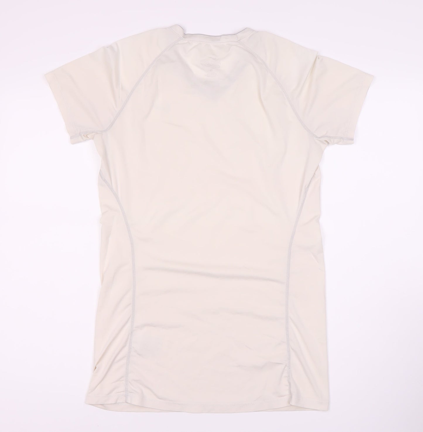 Nike Men's White Fitted Sports T-Shirt, Size L