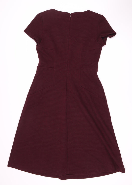 Boden Women's Red Sheath Dress Size 10 Formal Knit