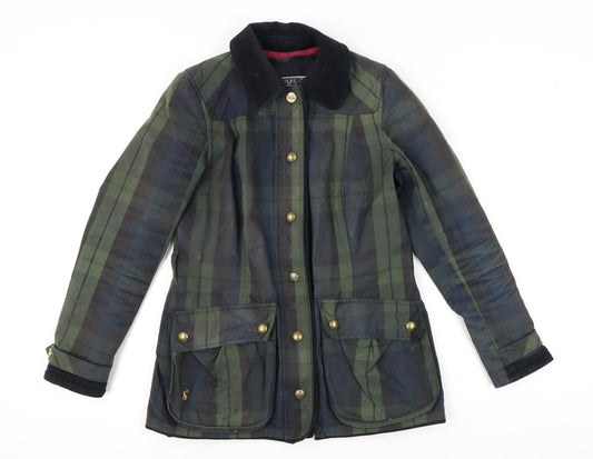 Joules Women's Multicoloured Plaid Jacket Size 8