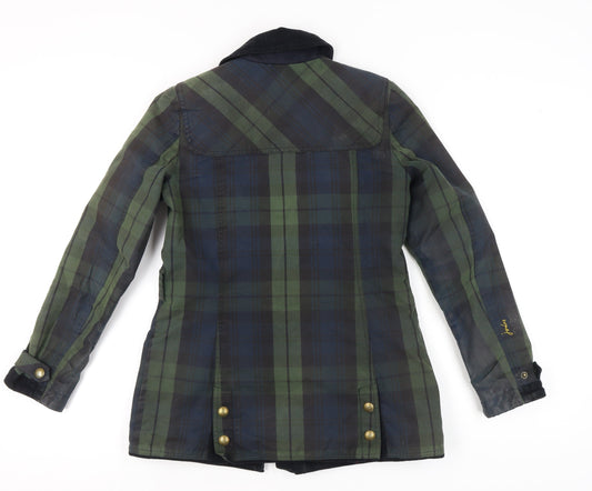 Joules Women's Multicoloured Plaid Jacket Size 8