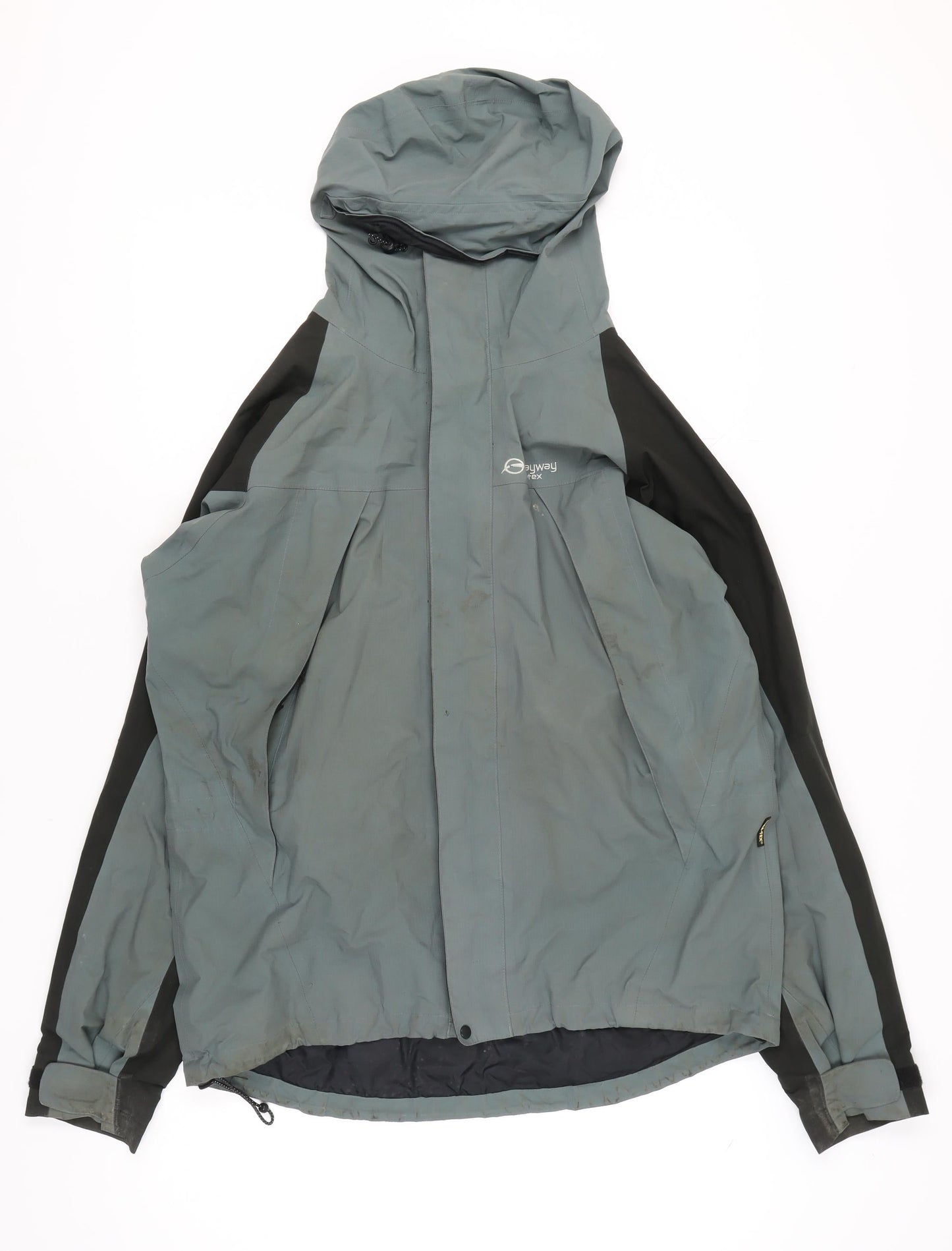 Sprayway Men’s Large Grey Hooded Rain Jacket