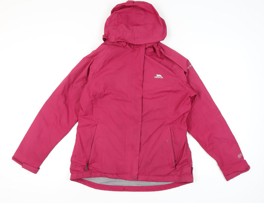 Trespass Women's Pink Rain Jacket L - Waterproof, Breathable