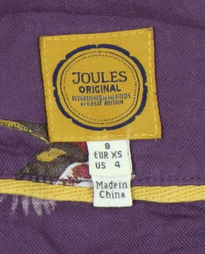 Joules Women's Purple Tunic XS Balloon Sleeve