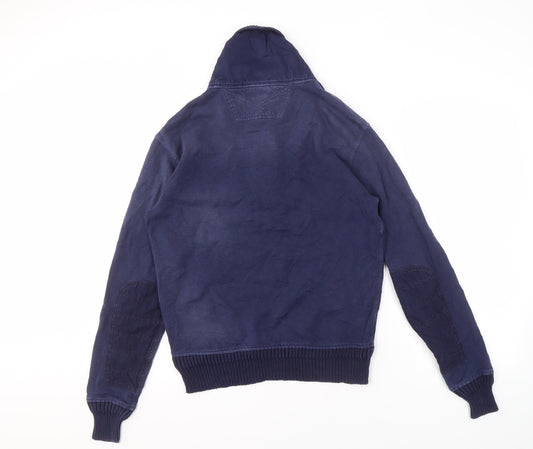 Polo Ralph Lauren Men's Blue Cotton Henley Sweatshirt S