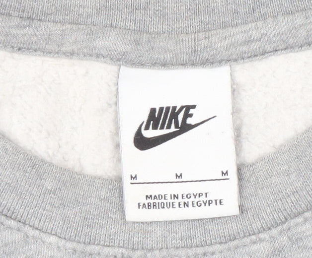 Nike Men's Grey Pullover Sweatshirt Medium