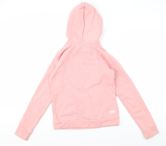 Puma Women's Pink XS Pullover Hoodie with Logo