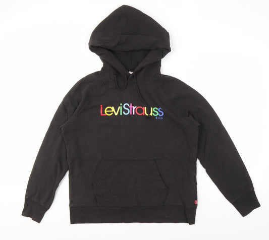 Levi's Men's Black Medium Hoodie Logo Graphic